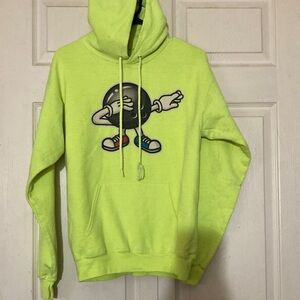 Men’s neon bowling hoodie S